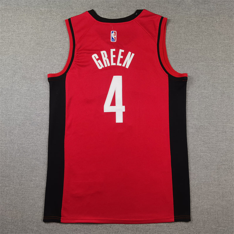 Men's Houston Rockets Jalen Green #4 Red Swingman Jersey1 - Icon Edition