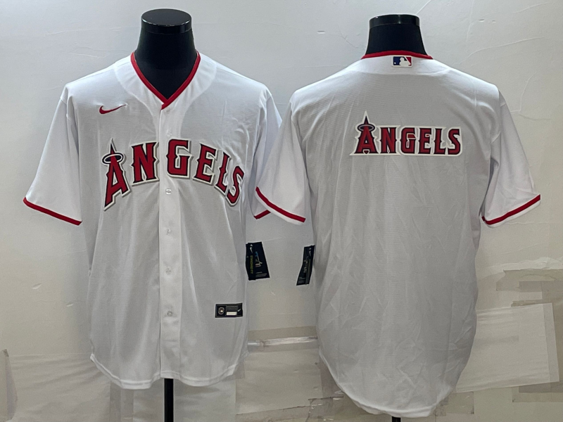 Men's Los Angeles Angels White Alternate Replica Team Jersey1