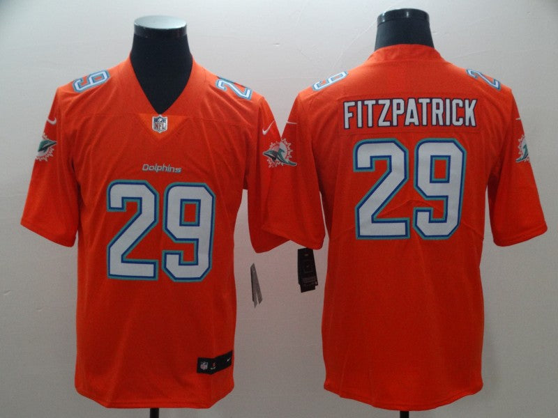 Men's Miami Dolphins Ryan Fitzpatrick #29 Orange Game Jersey1