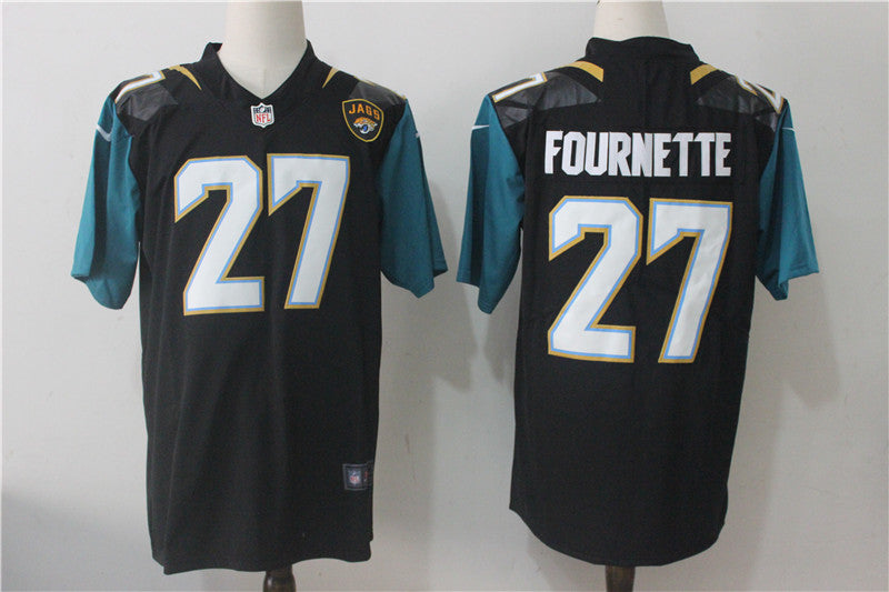 Men's Jacksonville Jaguars Leonard Fournette #27 Black Game Jersey1