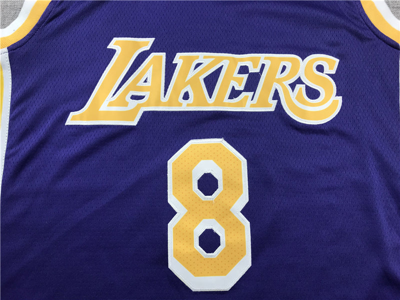 Men's Los Angeles Lakers Kobe Bryant #8 Purple Swingman Player Jersey1
