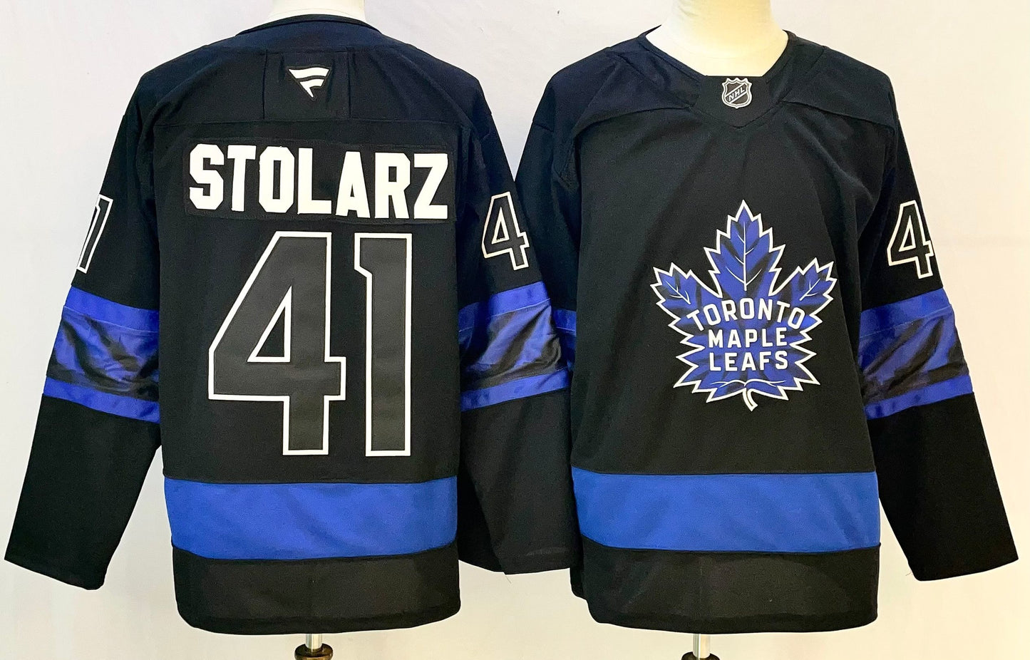 Men's Toronto Maple Leafs Anthony Stolarz #41 Black Player Jersey