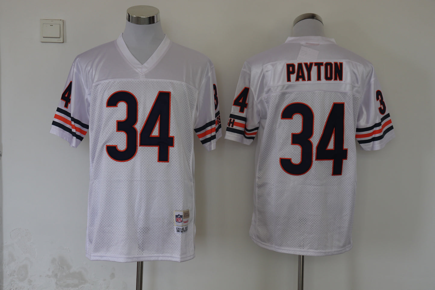 Men's Chicago Bears Walter Payton Mitchell & Ness White Legacy Replica Jersey1