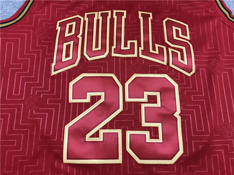 Men's Chicago Bulls Michael Jordan Red 1997-98 Hardwood Classics Swingman Jersey1