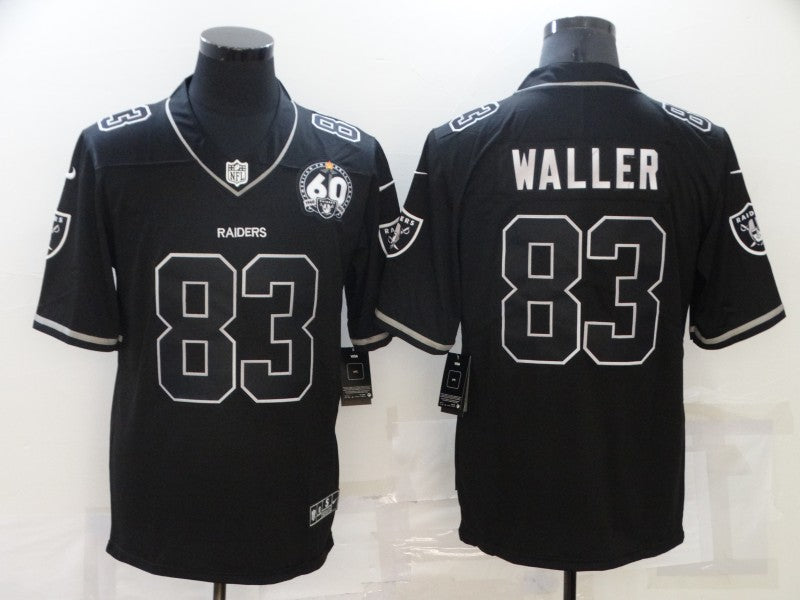 Men's Las Vegas Raiders Darren Waller #83 Black Authentic Game Jersey1