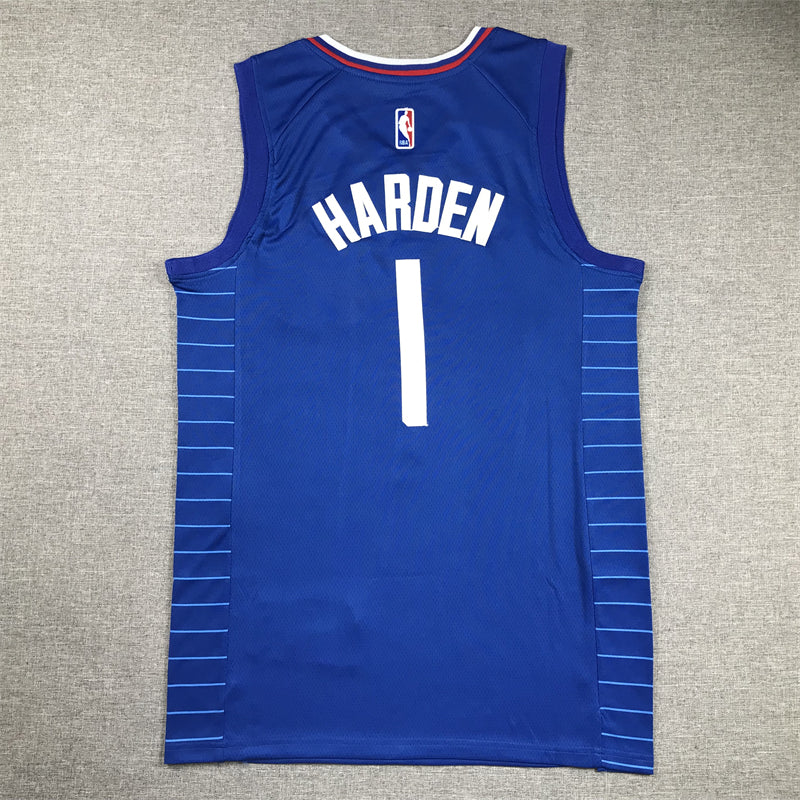 Men's LA Clippers James Harden #1 Royal Swingman Jersey1 - Icon Edition