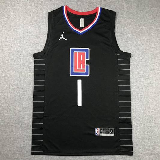 Men's LA Clippers James Harden #1 Black Swingman Player Jersey1