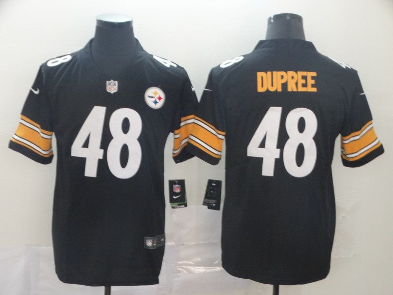 Men's Pittsburgh Steelers Bud Dupree #48 Black Game Jersey1