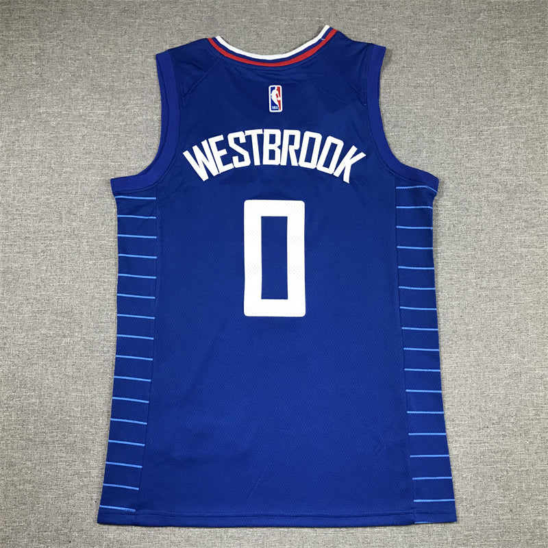 Men's LA Clippers Russell Westbrook Nike Royal 2022/23 Swingman Jersey1 - Icon Edition