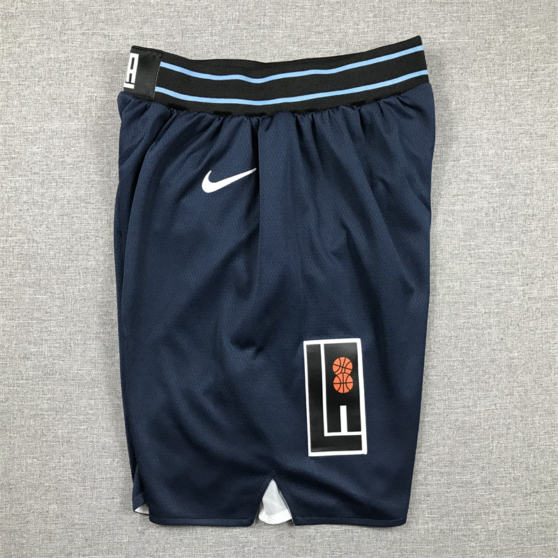 Men's LA Clippers Navy 2023/24 Swingman City Edition Shorts1