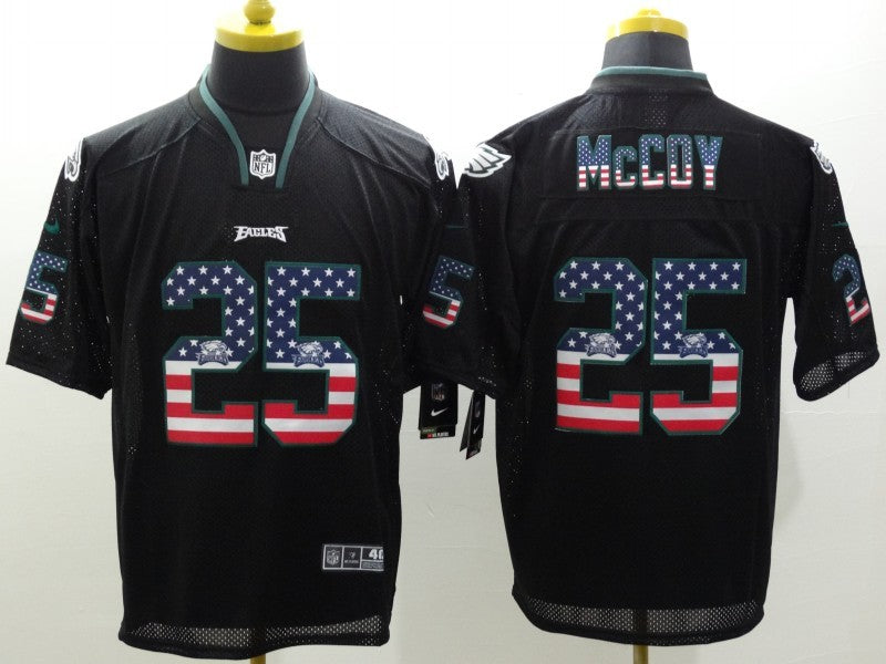 Men's Philadelphia Eagles LeSean McCoy #25 Black Game Jersey1