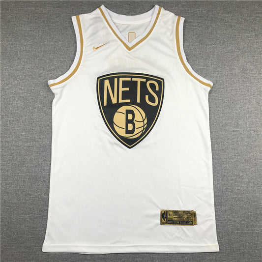 Men's Brooklyn Nets Kyrie Irving #11 White Swingman Player Jersey1