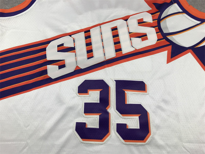 Men's Phoenix Suns Kevin Durant #35 White 2023/24 Fast Break Replica Jersey1 - Association Edition