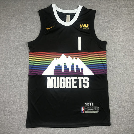 Men's Denver Nuggets Michael Porter Jr. #1 NBA Black Jersey1