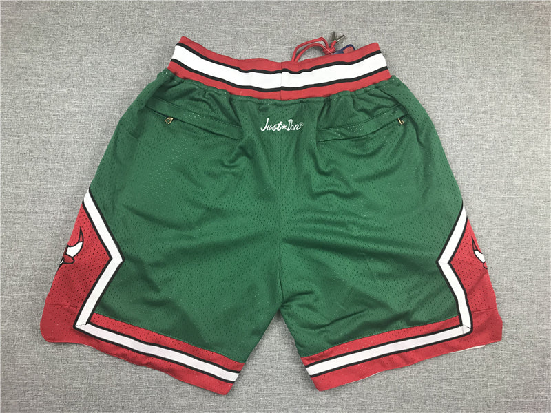 Men's Chicago Bulls Green 2008-09 Hardwood Classics Authentic Basketball Shorts1