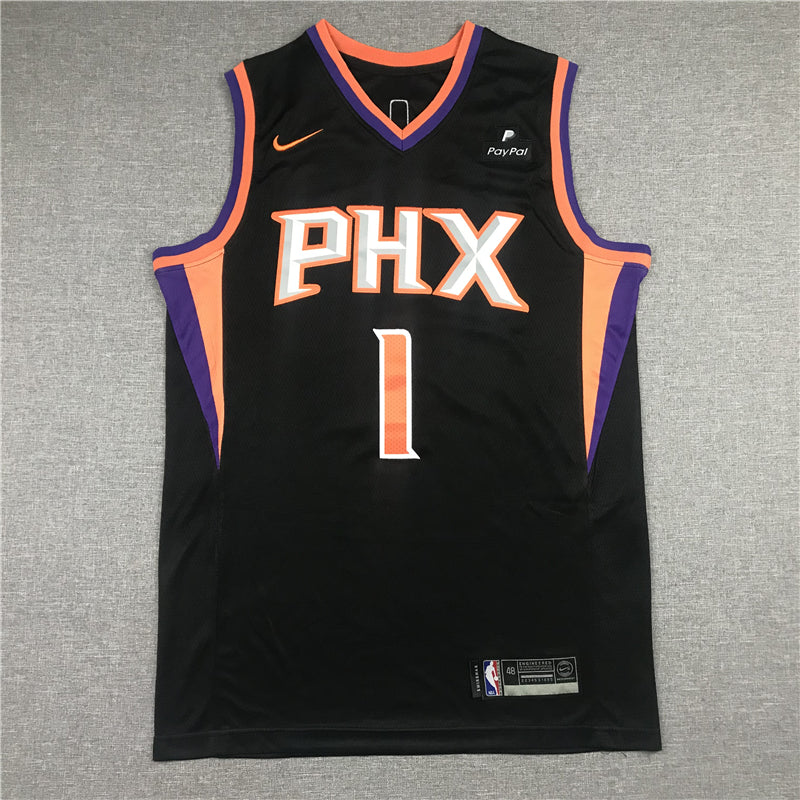 Men's Phoenix Suns Devin Booker #1 NBA Black Replica Jersey1 - City Edition