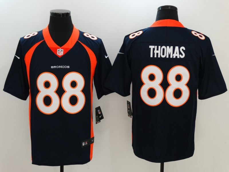 Men's Denver Broncos Demaryius Thomas #88 Navy Game Jersey1