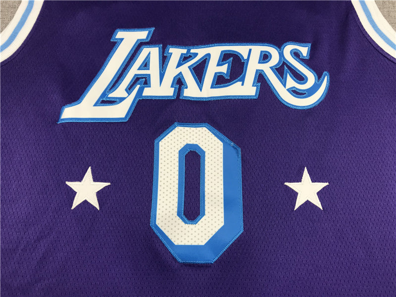 Men's Los Angeles Lakers Russell Westbrook Purple 2021/22 Swingman Jersey1