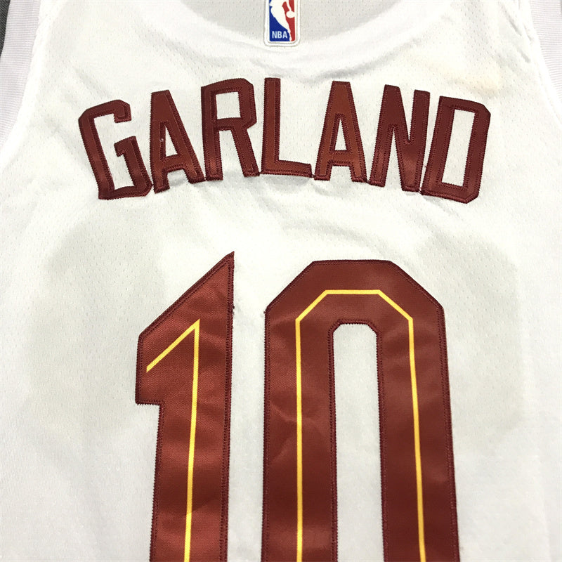 Men's Cleveland Cavaliers Darius Garland #10 White Swingman Jersey1 - Association Edition