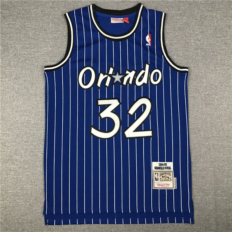 Men's Orlando Magic Shaquille O'Neal Blue Classics 1994-95 Swingman Jersey1