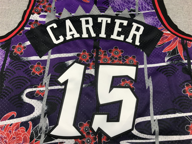 Men's Toronto Raptors Vince Carter #15 Year of Rabbit Edition Hardwood Classics Swingman Jersey1