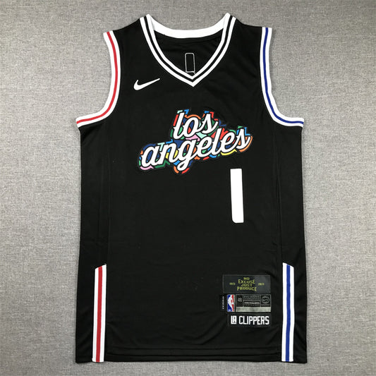 Men's LA Clippers James Harden #1 Black 2022/23 Swingman Jersey1 - City Edition