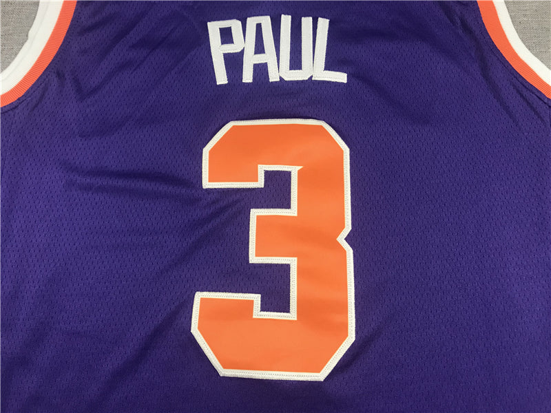 Men's Phoenix Suns Chris Paul Purple 2020/21 Fast Break Replica Player Jersey1