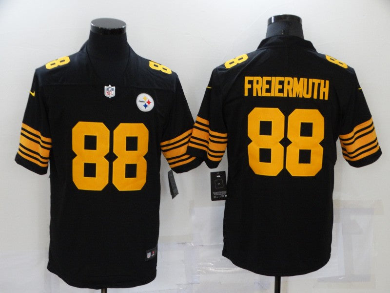 Men's Pittsburgh Steelers Pat Freiermuth #88 Black Alternate Legend Jersey1