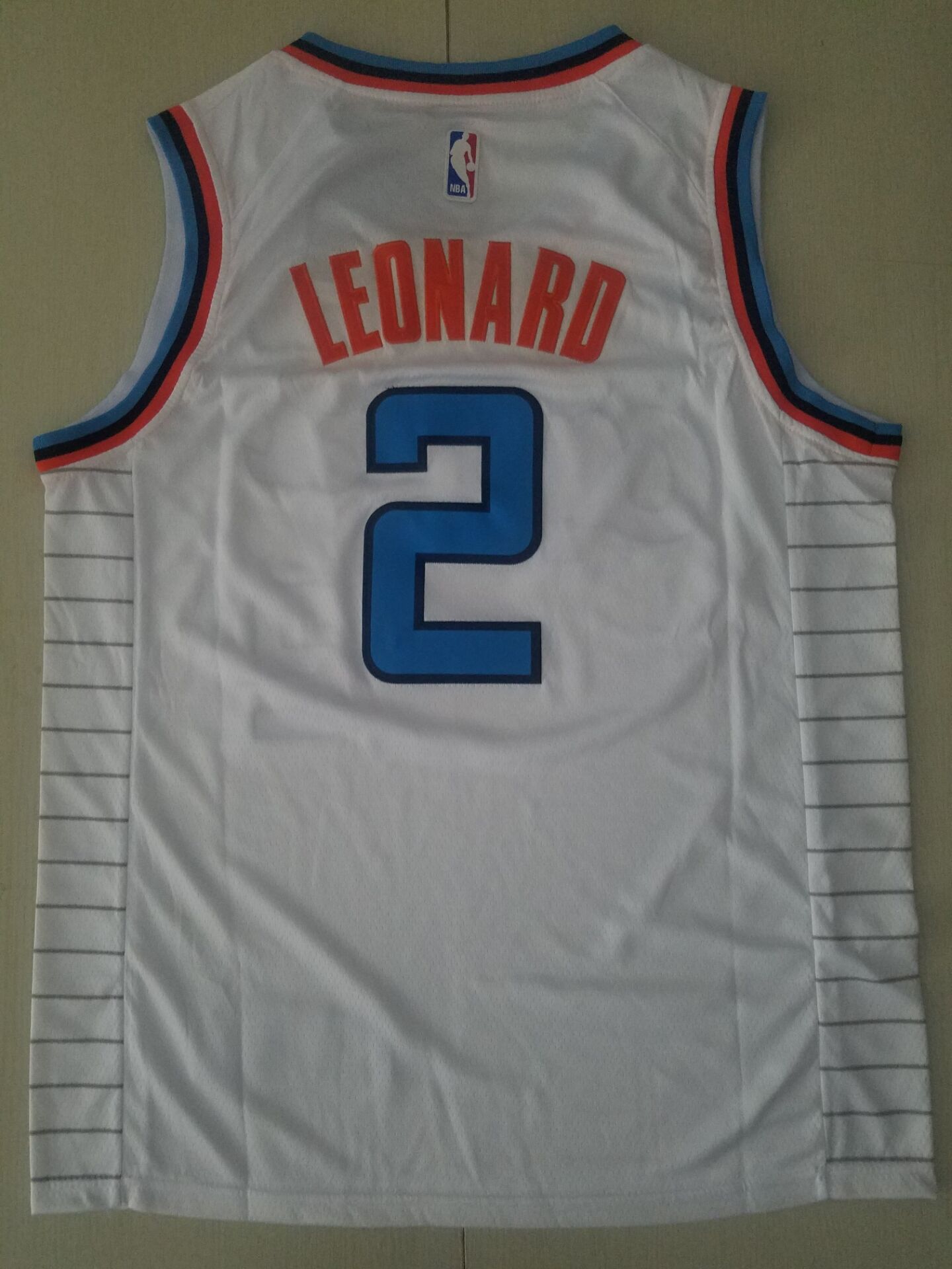 Men's LA Clippers Kawhi Leonard #2 White Player Jersey1