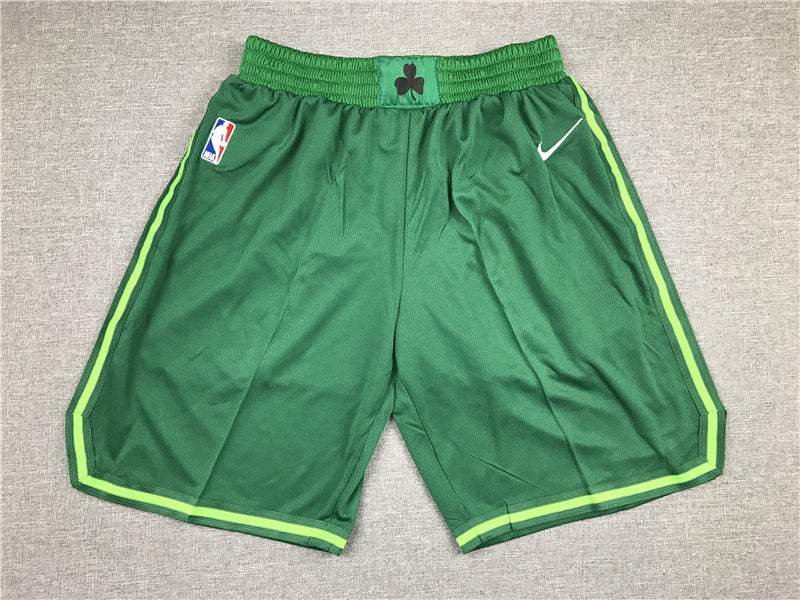 Men's Boston Celtics Green Basketball Retro Shorts1