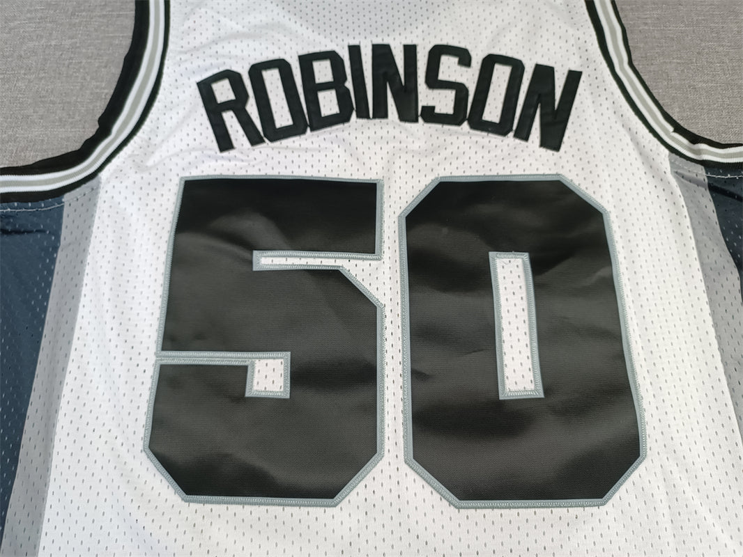 Men's San Antonio Spurs David Robinson White 1998-99 Classics Swingman Jersey1