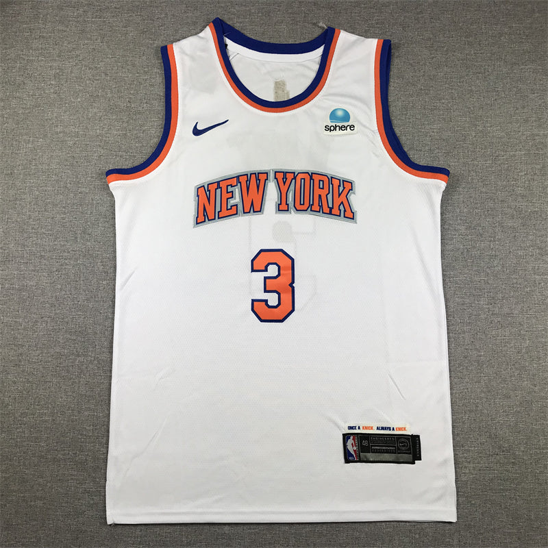 Men's New York Knicks Josh Hart #3 White Game Jersey - Association Edition