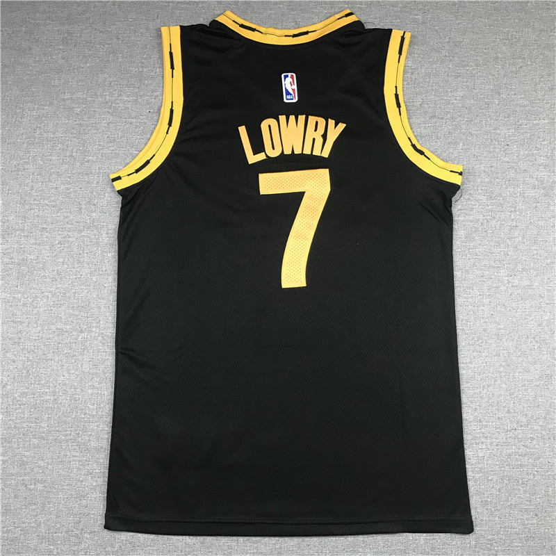 Men's Toronto Raptors Kyle Lowry #7 Black Replica Player Jersey1