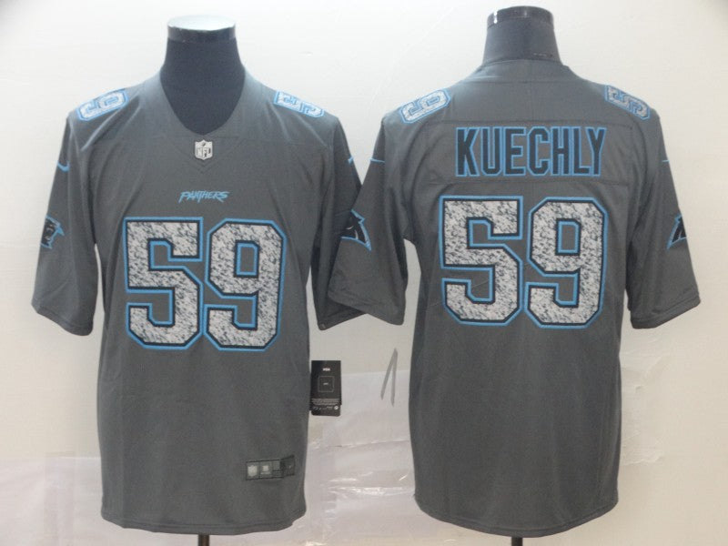 Men's Carolina Panthers Luke Kuechly #59 Gray Game Jersey1
