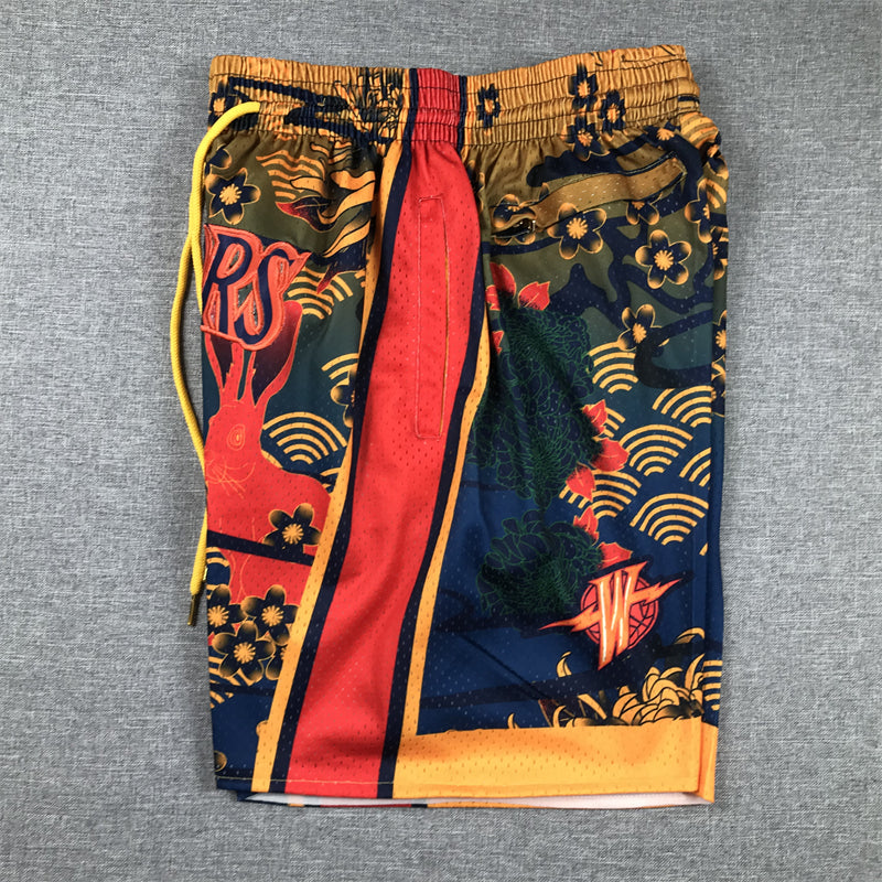 Men's Golden State Warriors Year of Rabbit Edition Pocket Shorts1