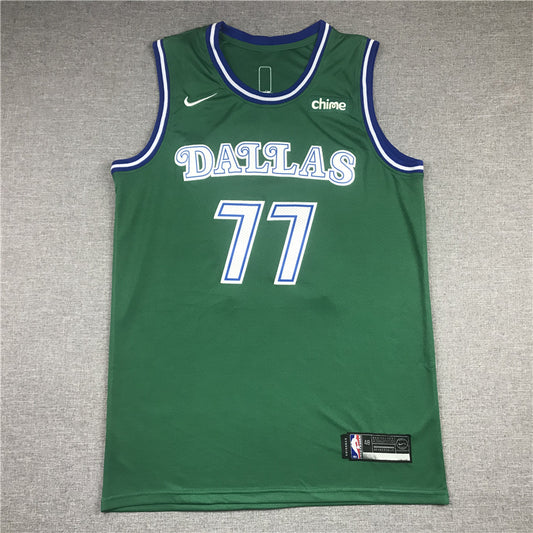 Men's Dallas Mavericks Luka Doncic Green 2020/21 Jersey1 - Classic Edition