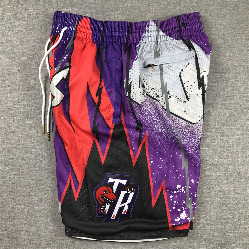 Men's Toronto Raptors Purple Swingman Pocket Shorts1