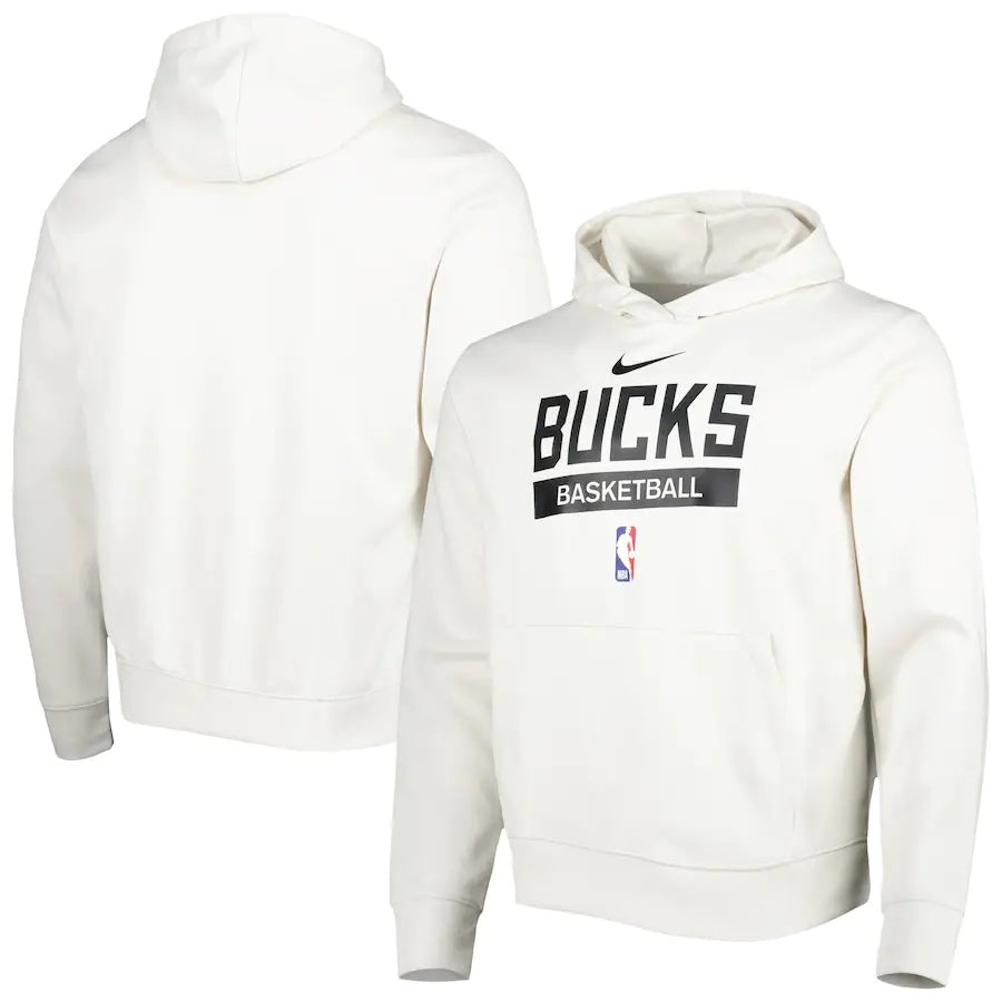Men's Milwaukee Bucks 2022/23 Spotlight On-Court Practice Performance Pullover Hoodie
