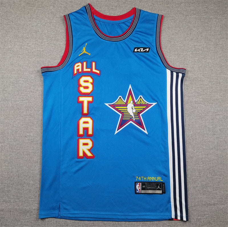 Men's Los Angeles Lakers LeBron James #23 Light Blue 2025 NBA All-Star Game Swingman Player Jersey1