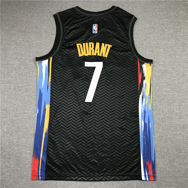 Men's Brooklyn Nets Kevin Durant Black 2020/21 Swingman Jersey1 - City Edition