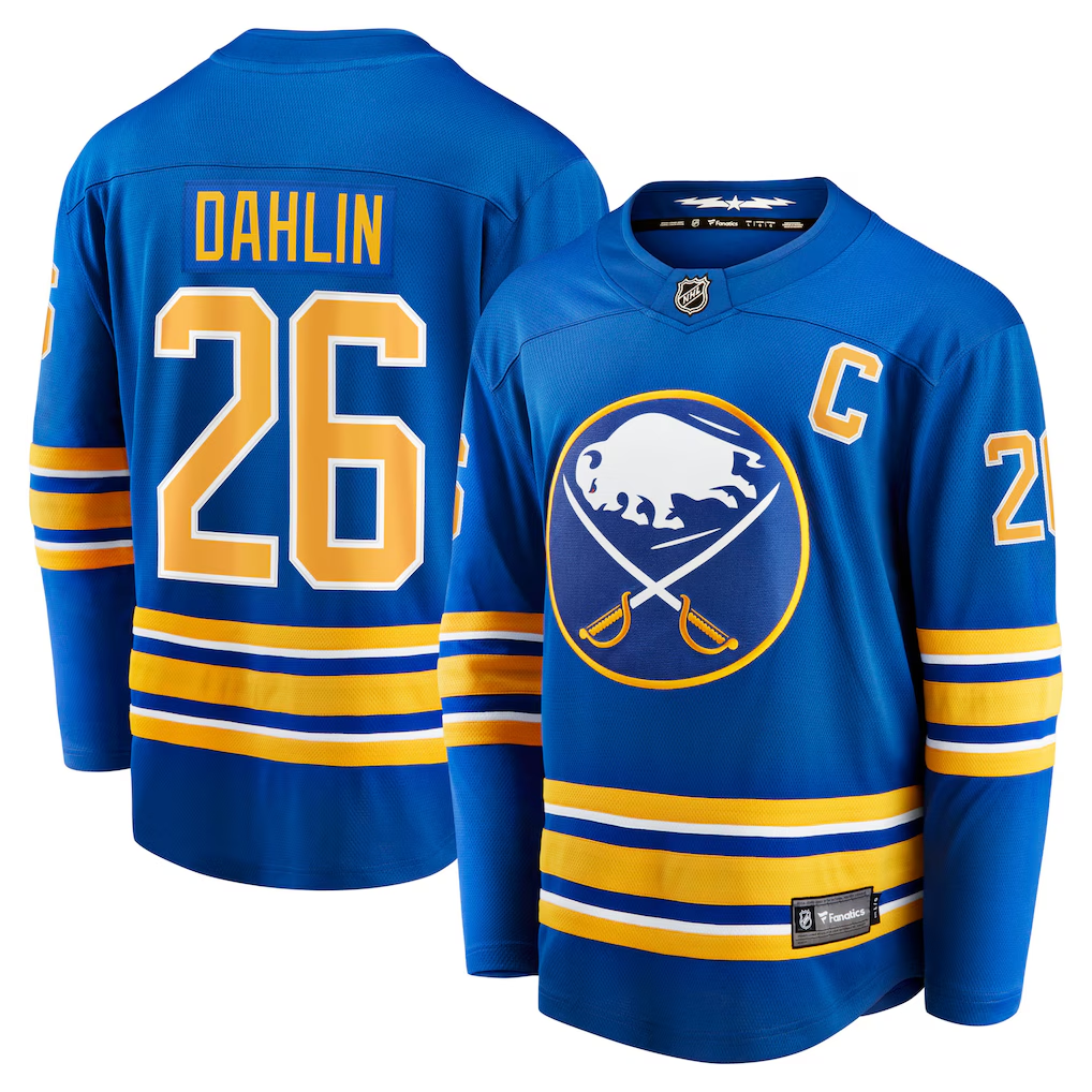 Rasmus Dahlin #26 Buffalo Sabres Royal Home Breakaway Jersey - JerseysFreak