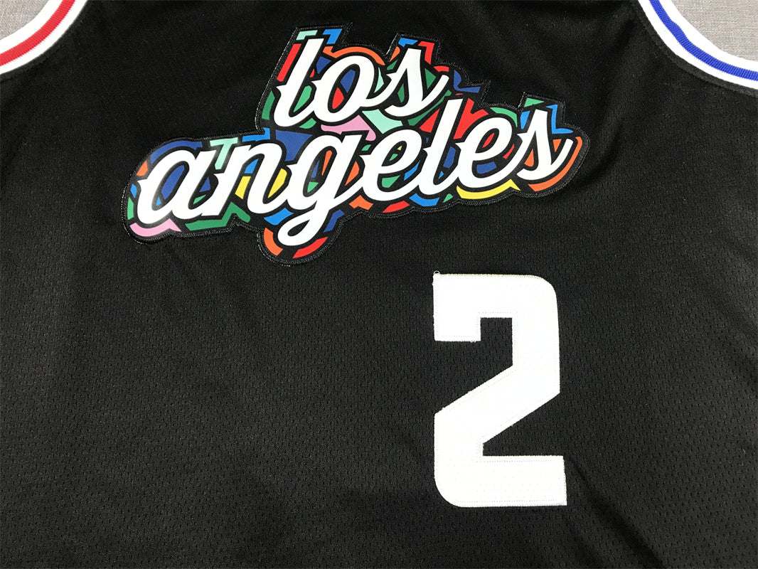 Men's LA Clippers Kawhi Leonard #2 Black 2022/23 Fastbreak Jersey1 - City Edition