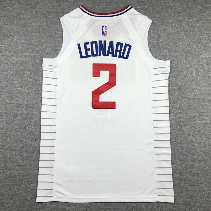 Men's LA Clippers Kawhi Leonard Nike White 2022/23 Swingman Jersey1 - Association Edition