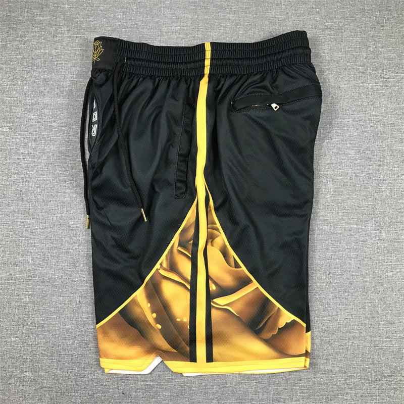 Men's Golden State Warriors Black 2022/23 City Edition Basketball Shorts1
