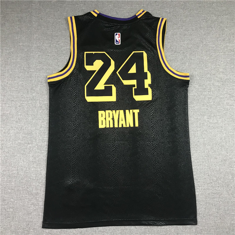 Men's Black mamba Los Angeles Lakers Kobe Bryant #24 Jersey1 peach heart