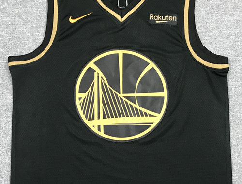 Men's Golden State Warriors Stephen Curry #30 Black Classic Swingman Jersey1
