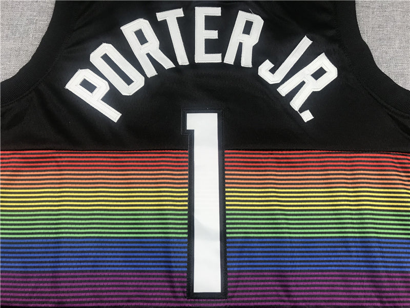 Men's Denver Nuggets Michael Porter Jr. #1 NBA Black Jersey1