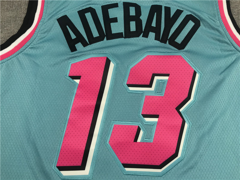 Men's Miami Heat Bam Adebayo #13 Blue Swingman Player Jersey1