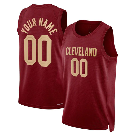 Men's Cleveland Cavaliers Maroon 2022/23 Swingman Custom Jersey1 - Icon Edition