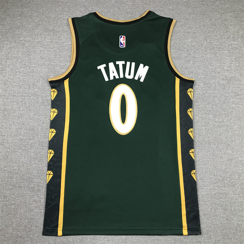 Men's Boston Celtics Jayson Tatum #0 Green 2022/23 Swingman Jersey1 - City Edition